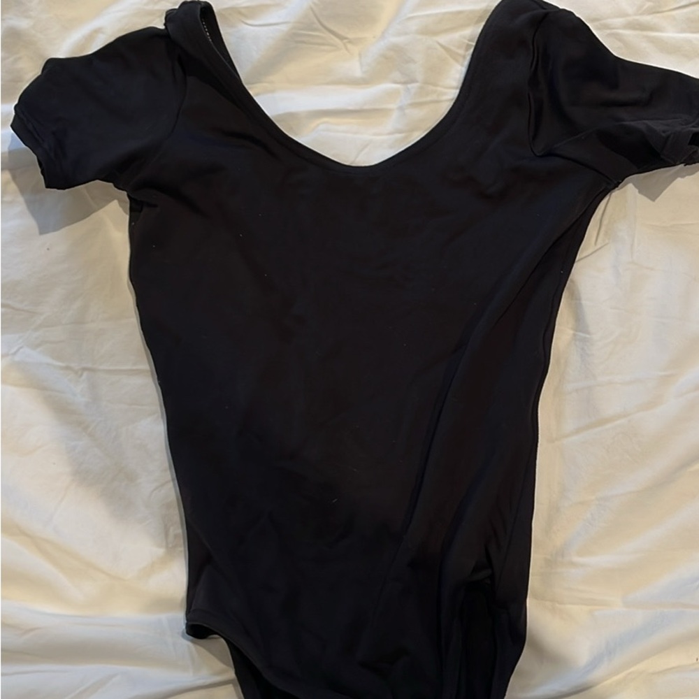 Mondor Kids Black Leotard Bodysuit age 12-14